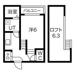 川名駅 徒歩3分 1階の物件間取画像